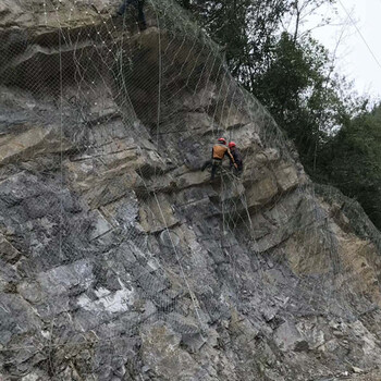 青海国标边坡防护网边坡防护网钢丝绳网
