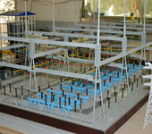 湖北土木建筑教学模型_引水式水电站纵剖模型