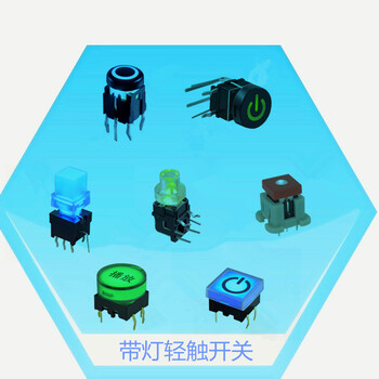 带灯轻触开关，带灯轻触开关厂家，带灯按键开关--龙创中业