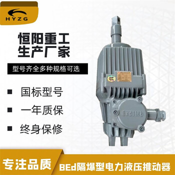 国标产品恒阳甄选BEd80/12隔爆型电力液压推动器