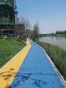 新疆库尔勒酒店小区环境提升透水混凝土彩色渗水路面设计施工