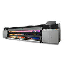 UV卷材打印机5米大幅面汉拓HT5000UV卷对卷卷材喷绘机