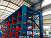 江蘇蘇州伸縮懸臂貨架分類擺很多種類的圓鋼鋼管鋼材型材