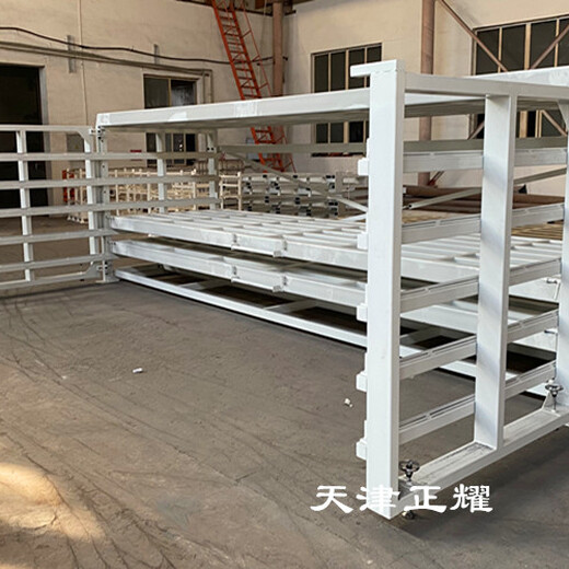 上海闵行卧式板材货架抽屉式钢板存放架多层铝板铜板货架