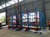重慶萬州鋼材貨架擺放整齊伸縮懸臂式吊車存取存儲量高