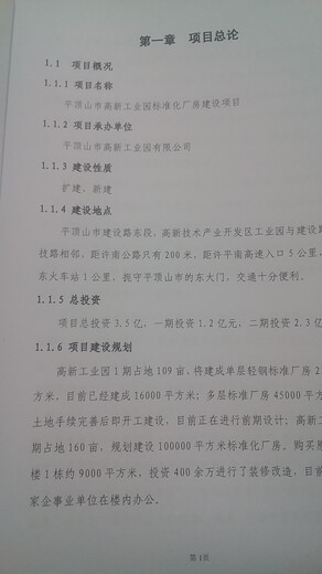 丽江可行性研究报告负责项目通过