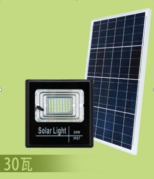 LED泛光燈太陽(yáng)能投光燈壓鑄鋁戶外街道花園帶遙控郎特照明