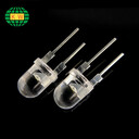 深圳工廠F8圓頭白光寬支架LED燈珠0.5W白色直插式插件發(fā)光二極管