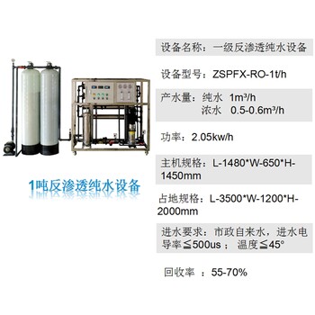 廠家供應(yīng)中山佛山珠海1噸2噸3噸反滲透純水設(shè)備水處理設(shè)備