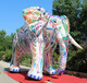 充气小象大象小花象卡通气模动物仿真卡通气模充气吉象模型定制