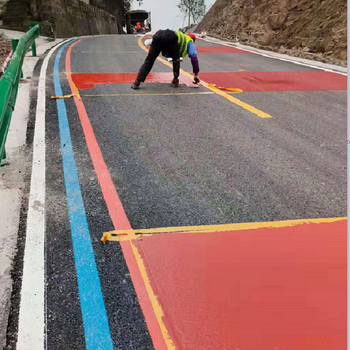 彩色陶瓷颗粒路面重庆减速防滑路面施工公司