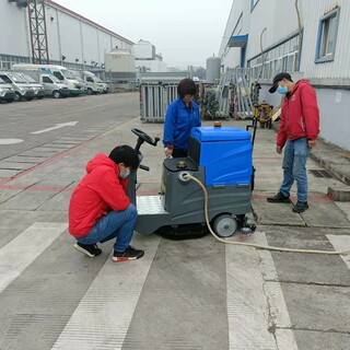 广州柳宝工业洗地机厂房车间电动洗地车物业车库超市智能拖地机图片2