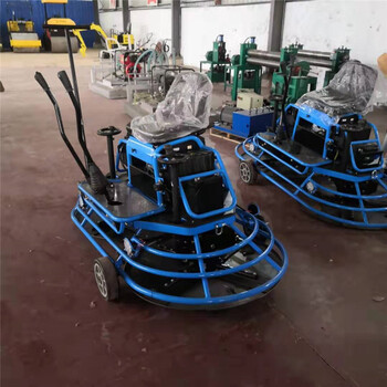 鷹潭汽油手扶式抹光機(jī)混凝土路面磨光機(jī)座駕式地坪提漿抹平機(jī)