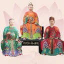 三大老母神像西王母驪山老母樹脂彩繪九天玄女九天圣母娘娘塑像