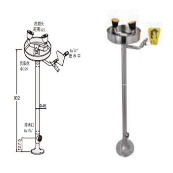 大庆SAN-7102AF1H防冻型组合式洗眼器伊春BROEN洗眼器