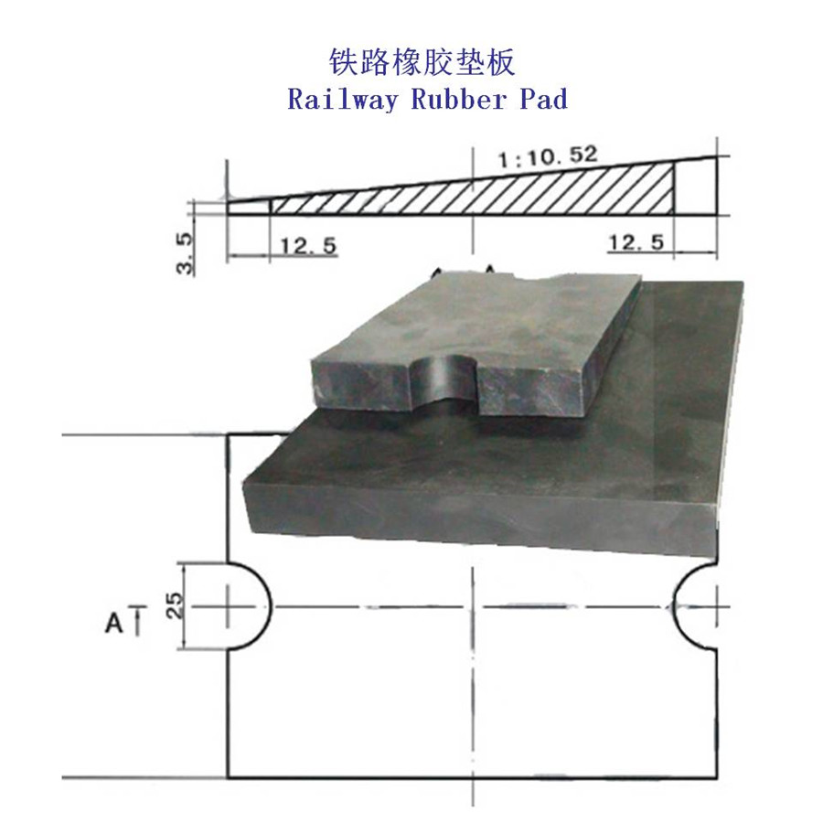 上海吊车轨道垫板、双层非线性减振垫板制造厂家
