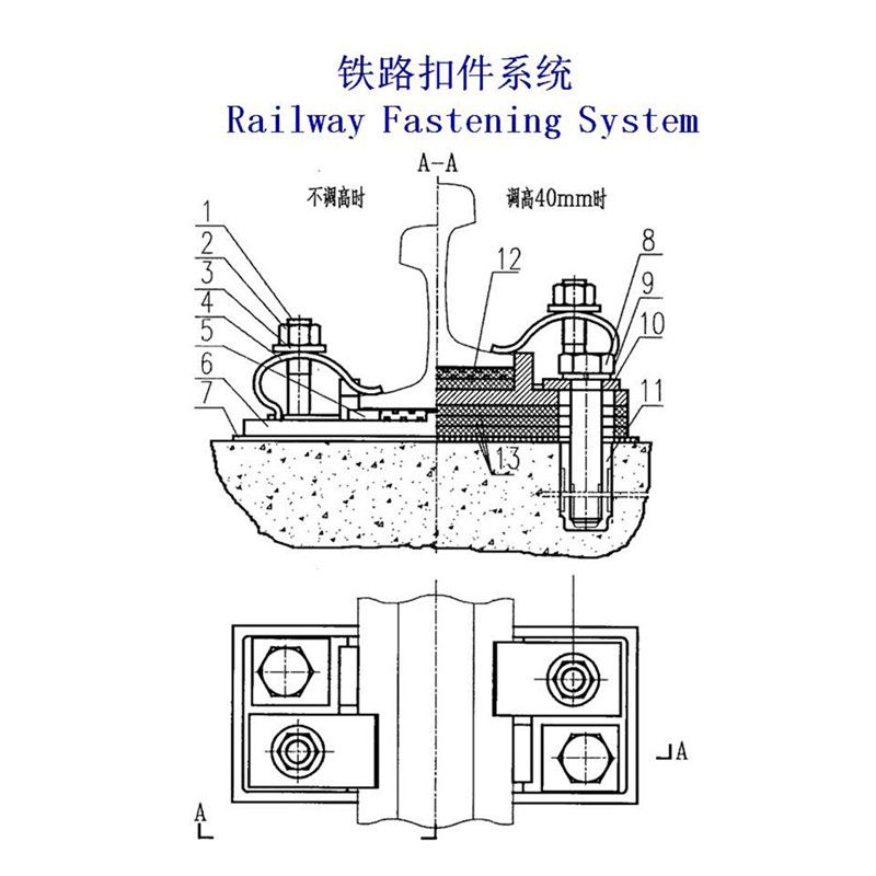 吉安43KG钢轨扣件、吊车轨道联接固定件供应商