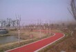 安徽滁州彩色陶瓷颗粒路面-施工