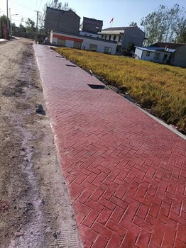 扬州学校地面彩绘，印花路面