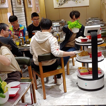 餐厅机器人送餐传菜设备租赁销售