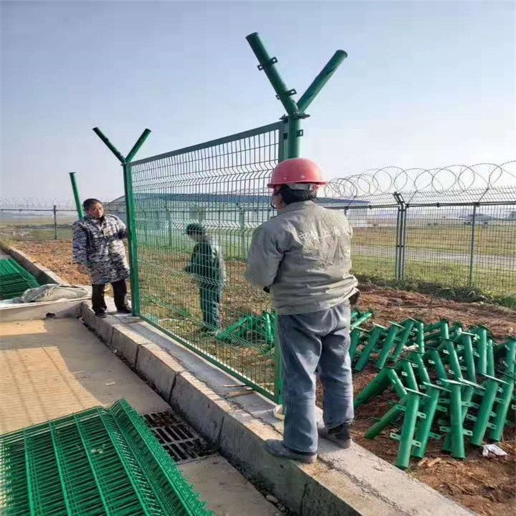 梧州长洲岛飞机场铁丝钢网墙机场围界铁丝网