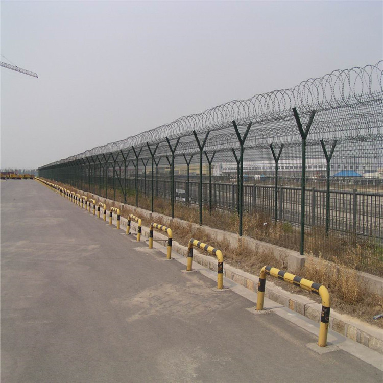 西双版纳嘎洒机场防翻越围栏机场围界铁丝网