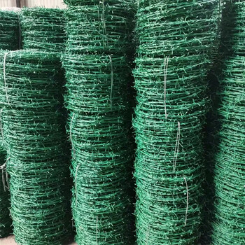 河北镀锌刺绳厂家供应抚顺绿色铁丝网道路养护刺铁丝