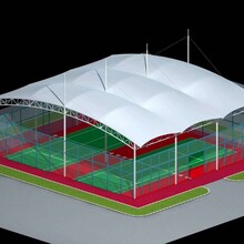 休闲公园门球场张拉膜顶棚,门球场雨棚膜结构顶盖