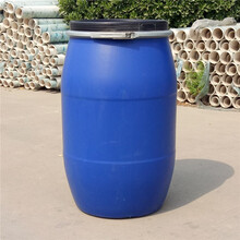 新佳塑业125升法兰桶125Kg铁箍桶125L塑料桶