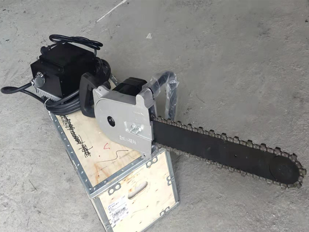 220V电动金刚链锯混凝土石材切割机便携式墙面开孔锯