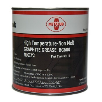 供应高温润滑油脂BG600可耐温600度石墨高温特种润滑剂