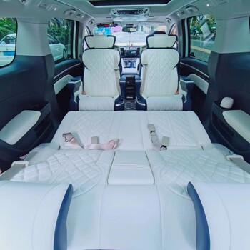 西安新大陆汽车内饰改装传祺M8航空座椅沙发床印花地板