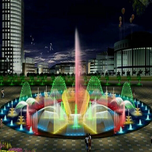 新县酒店音乐喷泉设计