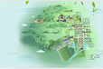 杭州景区、校园导航地图手绘地图设计制作