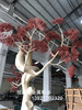 海東景觀彩繪不銹鋼樹雕塑小品不銹鋼樹枝雕塑的空間價值體現