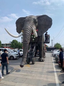 仿真大型机械大象活动霸气趣味巡游机械大象出租
