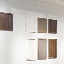 极窄边框包覆线条实木包覆门实木柜体板实木护墙板