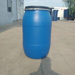 德州齐河县125升塑料桶125L法兰桶120升化工桶120公斤大口铁箍桶