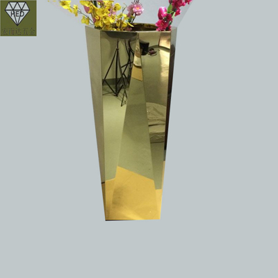 鹤壁市镜面花盆客厅花箱花器加工定制