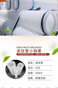 防結(jié)晶50mm雙壁打孔波紋管