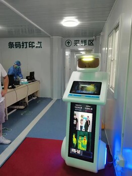 广东红外测温门惠州HY-205AI智能测温广告一体机器人