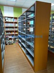 江门定做书橱书柜六层铁书架玻璃移门图书柜拆装阅览图书柜厂家