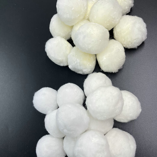 潮州白色纤维球滤料油水分离使用改性纤维球滤料