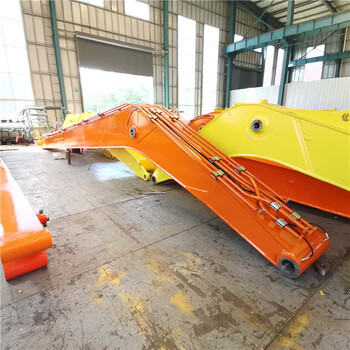 福建拆遷加長挖機(jī)臂吊裝臂22米可定做