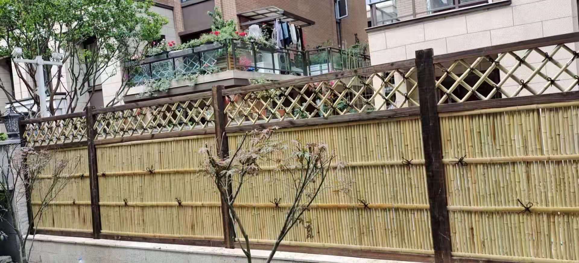 洪梅镇 竹篱笆绿化护栏菜园使用