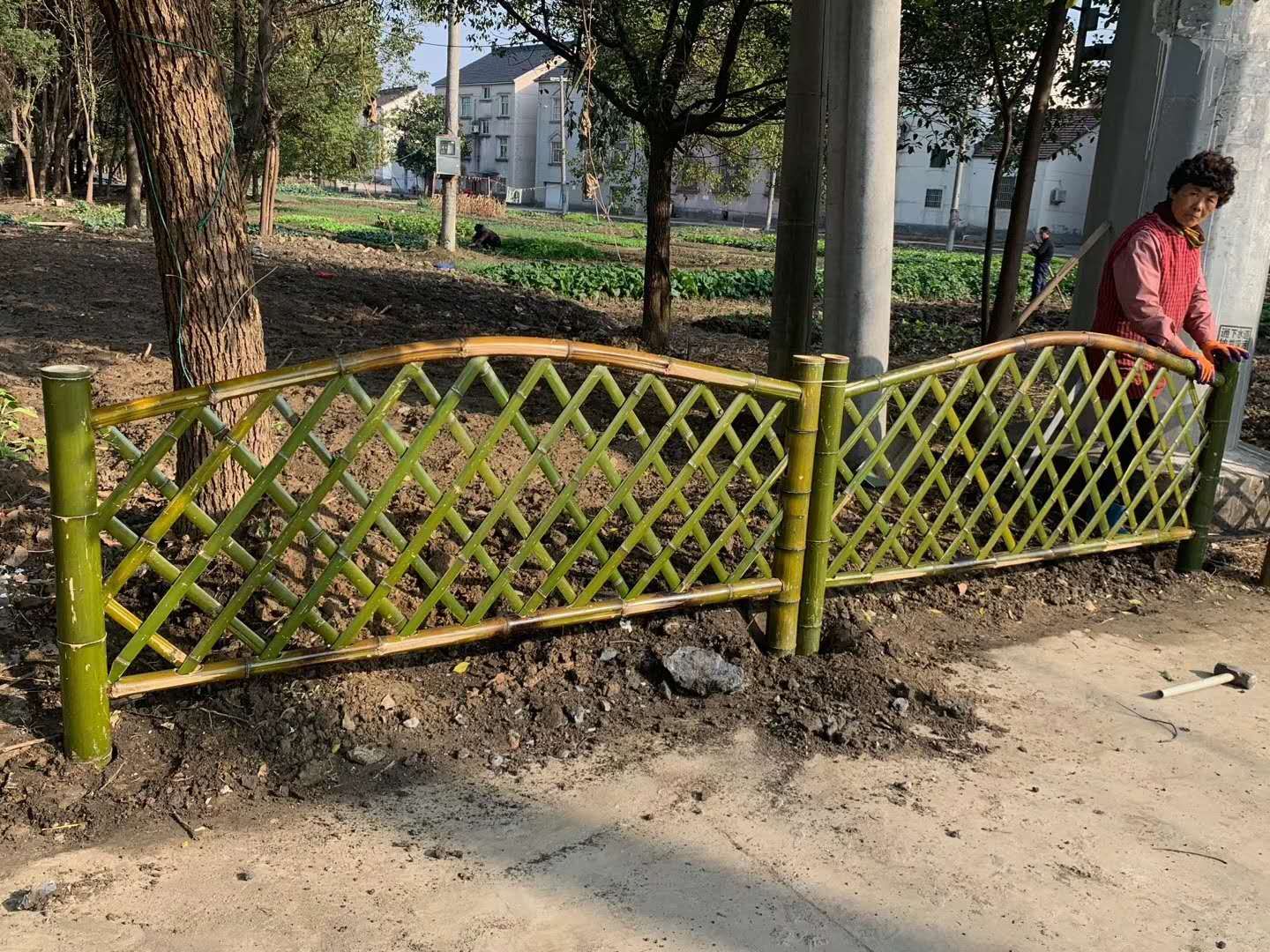溧阳 竹篱笆锌钢护栏振兴乡村