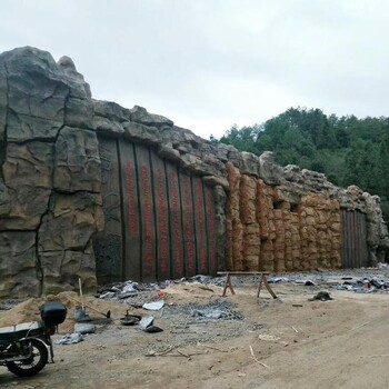 和田溶洞假山安裝-和田景觀塑石定制