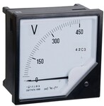42C3-V指针安装式方形面板90℃电压板表头100V