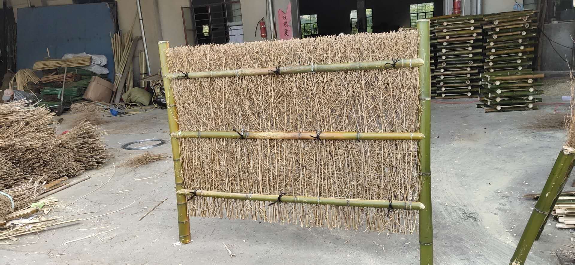 江北竹篱笆圃竹篱笆碳化木护栏美丽乡村使用