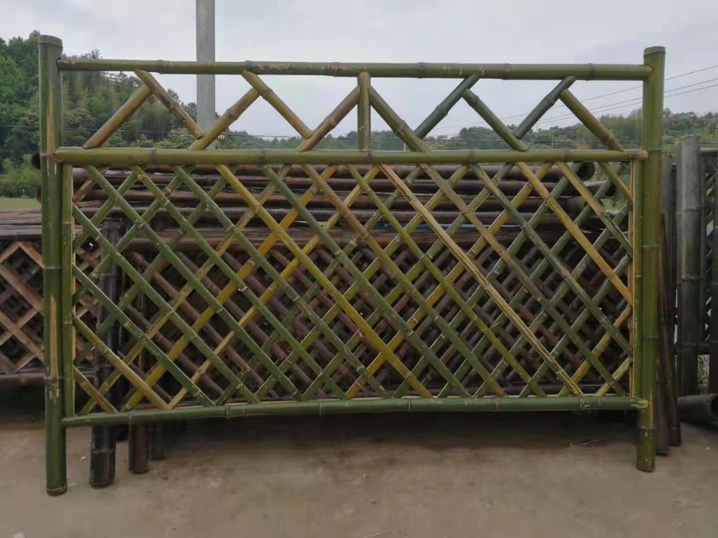 集美竹篱笆绿化护栏竹子护栏批发